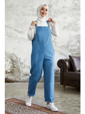 inStyle Lindy Askılı Mavi Salopet