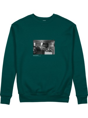 The Lucid Lab Keith Richards Montauk New York 1975 Sweatshirt - Koyu Yeşil