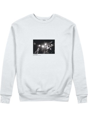 The Lucid Lab LED Zeppelin Pontiac Silverdome 1977 Sweatshirt - Beyaz