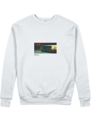 The Lucid Lab Nighthawks Sweatshirt - Beyaz