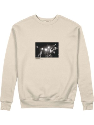 The Lucid Lab LED Zeppelin Pontiac Silverdome 1977 Sweatshirt - Bej