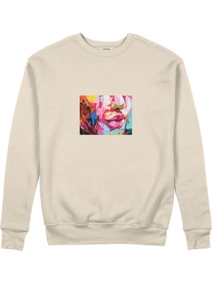 The Lucid Lab Lips Sweatshirt - Bej