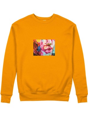 The Lucid Lab Lips Sweatshirt - Turuncu
