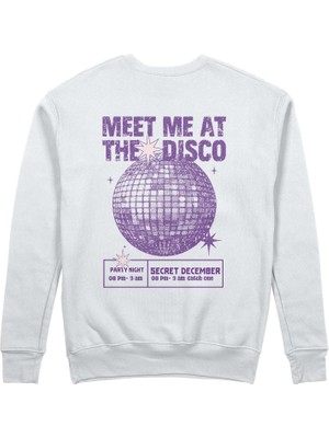 The Lucid Lab Meet Me At The Disco Sweatshirt - Beyaz