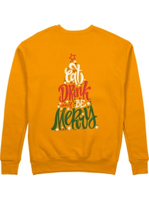 The Lucid Lab Merry Cat Moments Sweatshirt - Turuncu