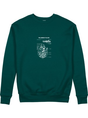 The Lucid Lab Millennium Falcon Sweatshirt - Koyu Yeşil