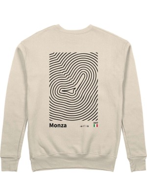 The Lucid Lab Monza Circuit Artwork Sweatshirt - Bej