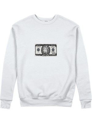 The Lucid Lab Morty Dollar Sweatshirt - Beyaz