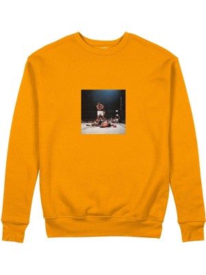 The Lucid Lab Muhammed Ali And Sonny Liston Usa 1965 Sweatshirt - Turuncu