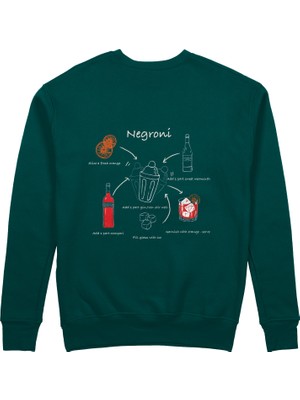 The Lucid Lab Negroni Sweatshirt - Koyu Yeşil