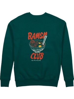 The Lucid Lab Ramen Bowl Club Sweatshirt - Koyu Yeşil