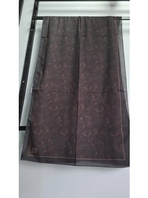 Aminenesil Paisley Etnik  Soft Pamuk Şal Acıkahve Renk