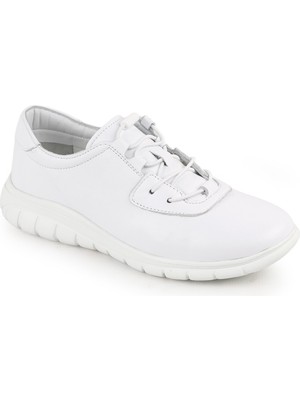 Libero L10.2257 Hakiki Deri Elastik Bağcıklı Ultra Hafif Eva Taban Kadın Casual Ayakkabı