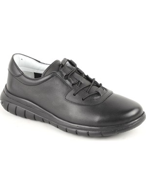 Libero L10.2257 Hakiki Deri Elastik Bağcıklı Ultra Hafif Eva Taban Kadın Casual Ayakkabı