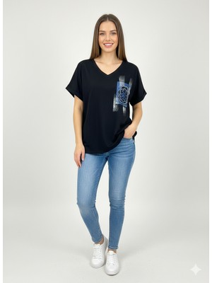 Centilmen Vedi Cepli V Yaka T-Shirt 7031