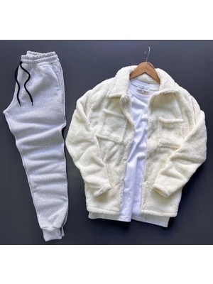 Insane Minds Peluş Gömlek - Eşofman Altı Takımı