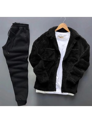 Insane Minds Peluş Gömlek - Eşofman Altı Takımı