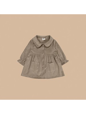 Civil Baby Trend Gömlek Elbise Uzun Kol Düğmeli 12-18 Ay Günlük Kullanım İçin