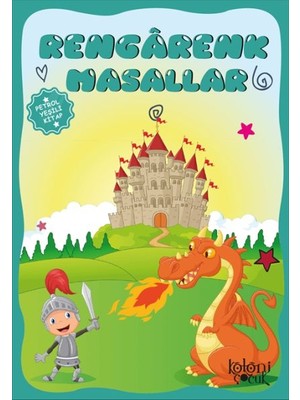 Baloncuk Kitap Çocuklar Için Hayal ve Odak Geliştirici Rengarenk Masallar Petrol Yeşili Kitap