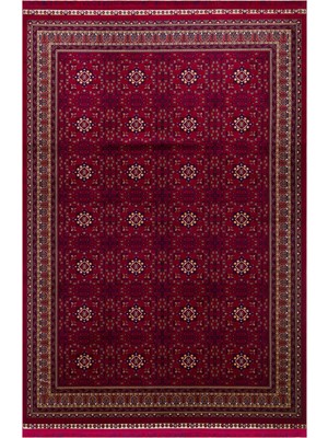 Cool Halı Mihra Kırmızı Kaymaz Tabanlı Makina Saten Vintage Iran Etnik Desenli Parlak Oturma Oda Salon Halısı