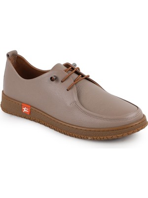 Libero L075.1124 Hakiki Deri Esnek Kauçuk Taban Bağcıklı Kadın Casual Ayakkabı