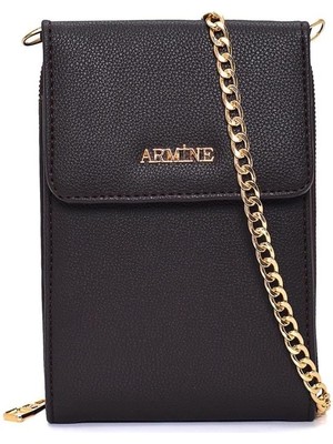 Armine Pia Deri El Çantası 25YD7266 Kahverengi