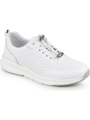 Libero L10.2219 Hakiki Deri Baskılı Ultra Hafif Eva Taban Kadın Casual Sneaker Ayakkabı