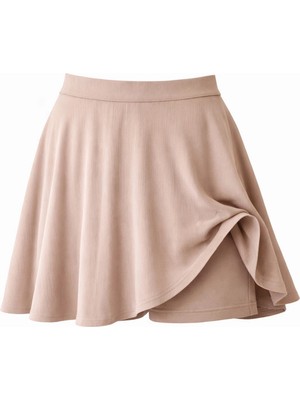 Retrobird Kloş Şort Etek Kadın Krem