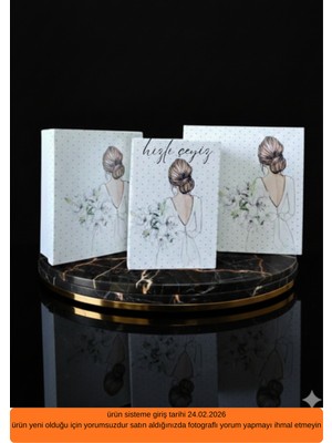 Hızlı Çeyiz Gelin Bohça Kutu Hediye Kutusu Seti 3lü