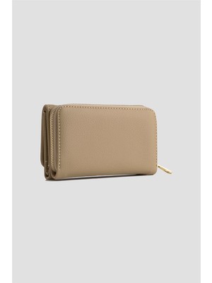 Armine Pia Deri Cüzdan 25YD7012 Vizon