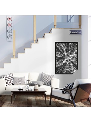 Akıllı Kağıt Statik Tutunma Özellikli Tablo - Poster Manzara (Model-98)