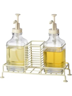 Arow Glove Metal 2 Li Cam Sıvı Sabunluk 1010