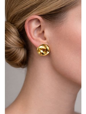 db DİLEK BAŞ TASARIM Çelik Burgu Küpe