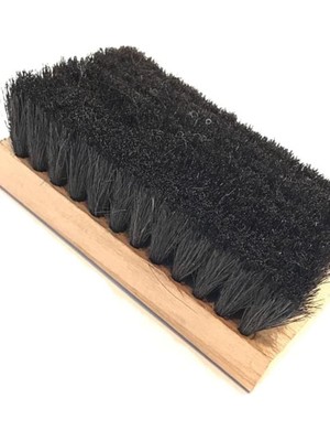 Skygo Ahşap Saplı 16 cm Kaliteli Siyah Tüylü Sert Ayakkabı Elbise Araba Koltuk Kumaş Temizlik Fırçası