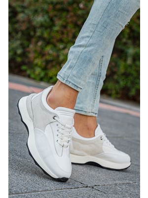 Panorama Hakiki Deri Süet Detaylı Erkek Sneaker