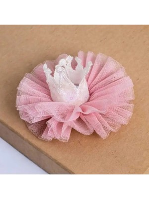 ministok Pembe Klipsli Taç Toka