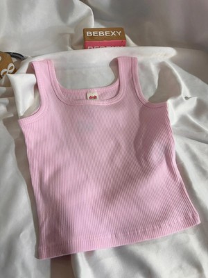 bebexy Kalın Askılı Fitilli Pembe Body
