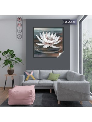 Akıllı Kağıt Statik Tutunma Özellikli Tablo - Poster Çiçek (Model-70)
