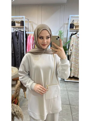 Nuss 1077 Fermuar Detaylı Takım Taş