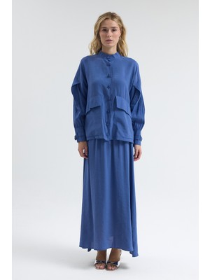 Vavinor Terra Etek Bluz Takım - Indigo