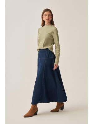 ALLDAY Defne-Dik Yaka Uzun Kollu Body