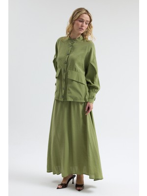 Vavinor Terra Etek Bluz Takım - Yeşil