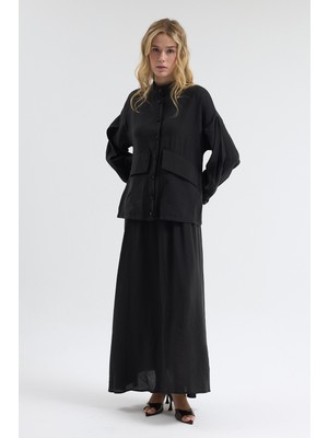 Vavinor Terra Etek Bluz Takım - Siyah