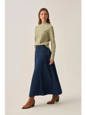 ALLDAY Defne-Dik Yaka Uzun Kollu Body