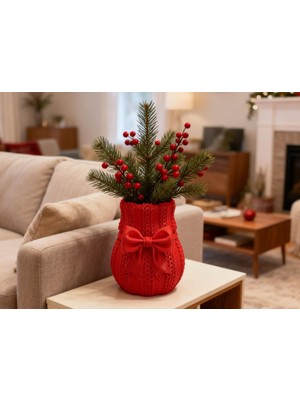 Dalgalı Spiral Dekoratif Vazo – Modern Salon Masaüstü Çiçeklik