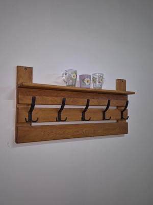 MRM WOOD MARMARASAUNA Dekoratif Ahşap Anahtarlık Duvar Askısı Raflı Organizer