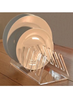 Feyza Design 30CM Şeffaf Tabak Standı, Pratik ve Şık Sunumlar Için Idealdir