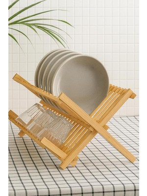 Feyza Design Doğal Bambu Tezgah Organizeri ile Düzenli Mutfak Alanı