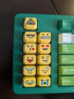 Emoji Tasarımlı Klavye Tuşları (Keycaps) - Eğlenceli Mekanik Klavye Tuş Seti