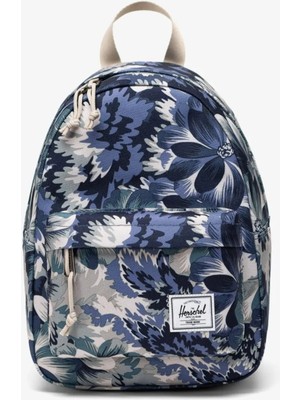 Herschel Classics Floral Tapestry 6.5 L Backpack Unisex Mini Sırt Çantası Mavi